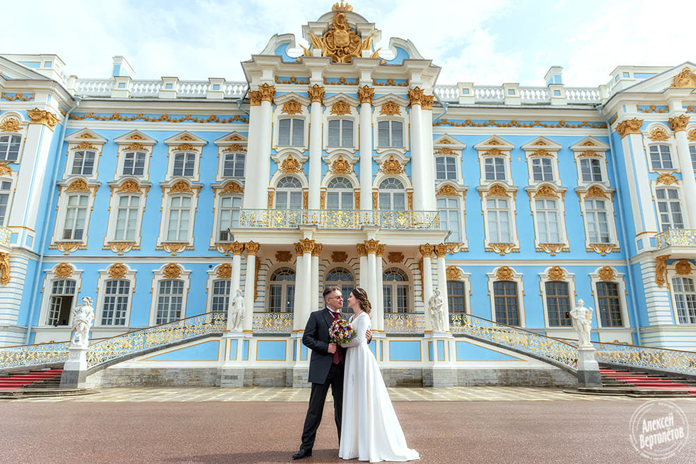 Места для фотосессии на свадьбу зимой и в дождь: Свадебная фотосессия в Екатерининском дворце
