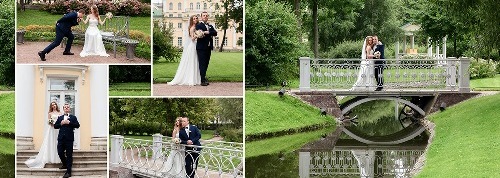 Образец разворота свадебной фотокниги