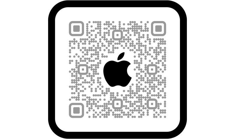 掃描行動條碼即可在 Apple&nbsp;Store&nbsp;app 中選購。